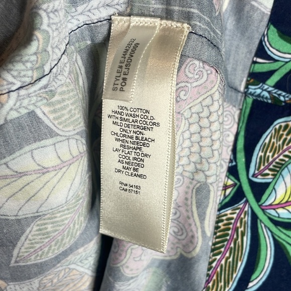 Eliza J | Women's Floral Bird Print Cotton Midi Sundress Size 12 NWT - Picture 7 of 8